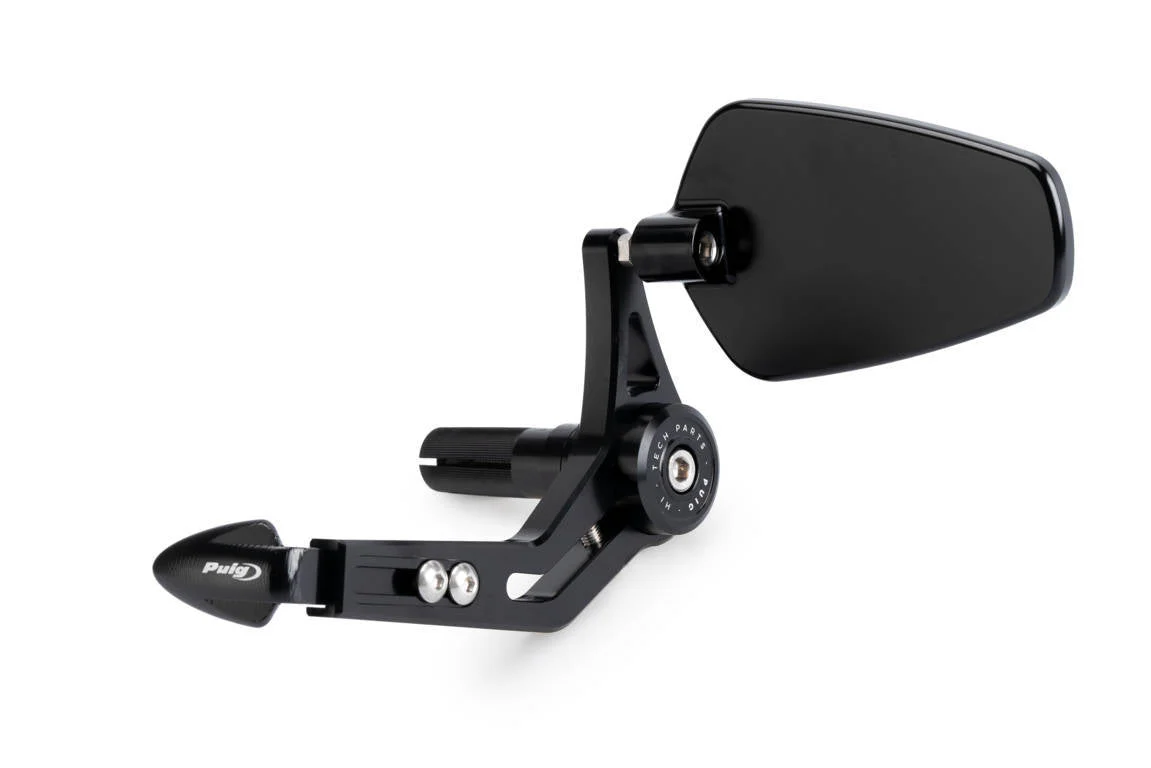 Puig Pro Clutch Lever Protector with Mirror | Black