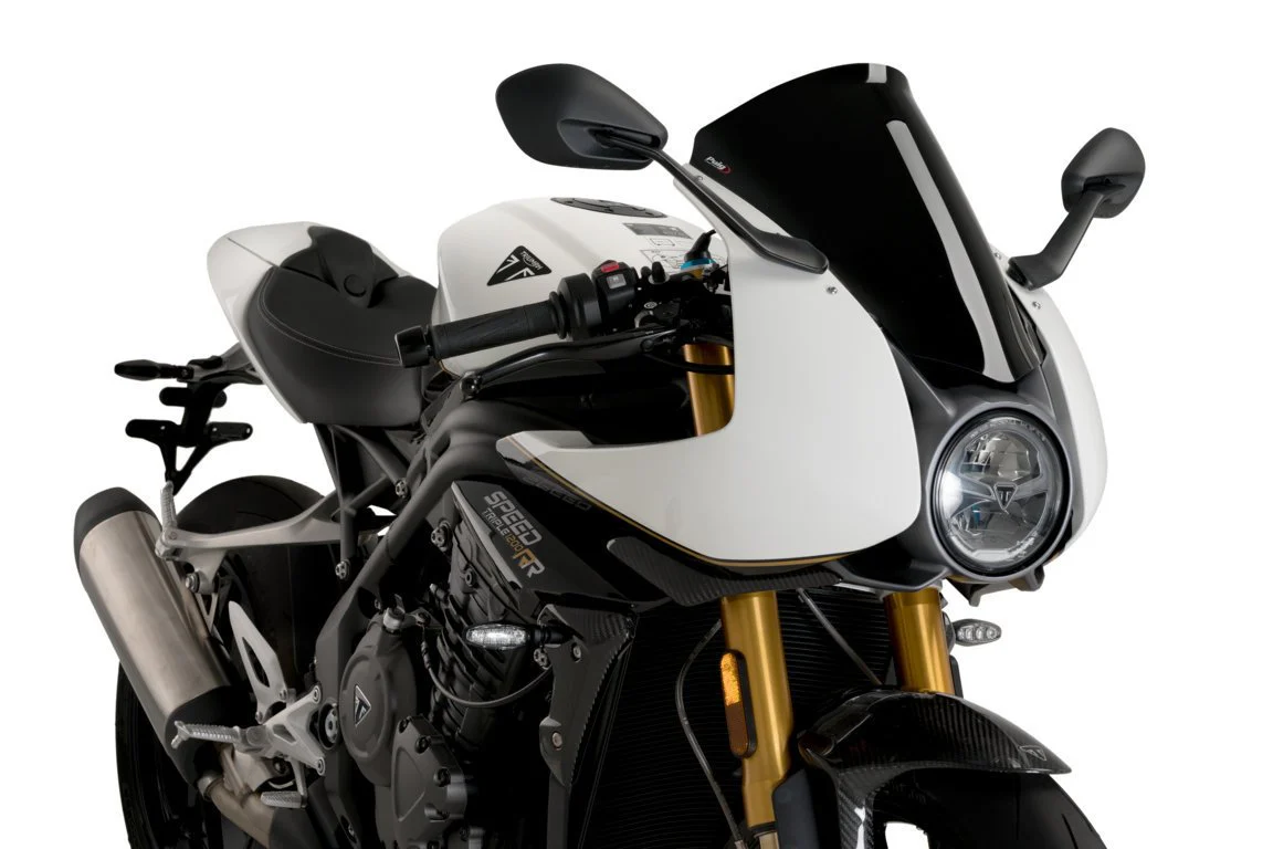 Puig R-Racer Screen | Black (Opaque) | Triumph Speed Triple 1200 RR 2022>Current