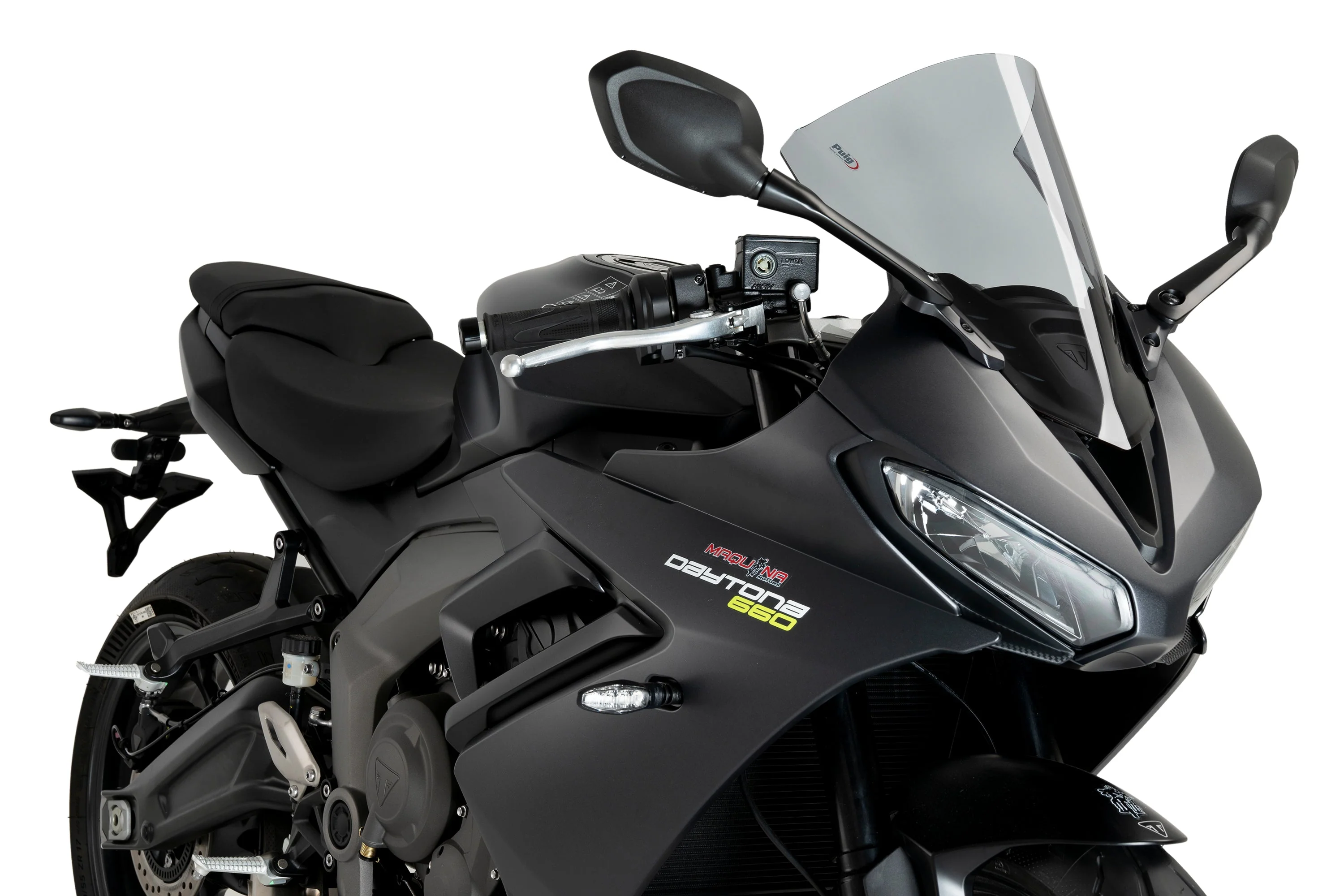 Puig R-Racer Screen| Light Smoke | Triumph Daytona 660 2024>Current