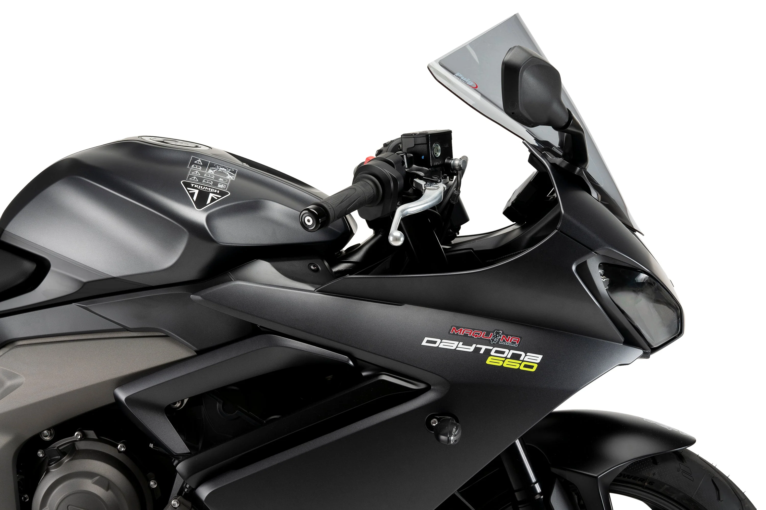 Puig R-Racer Screen| Light Smoke | Triumph Daytona 660 2024>Current - Image 3