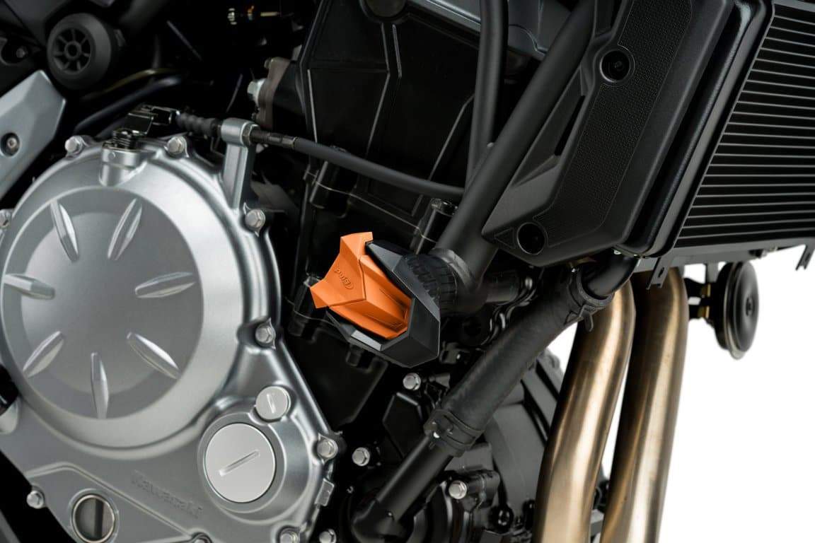 Puig R19 Frame Slider Spare Blocks | Orange - Image 2