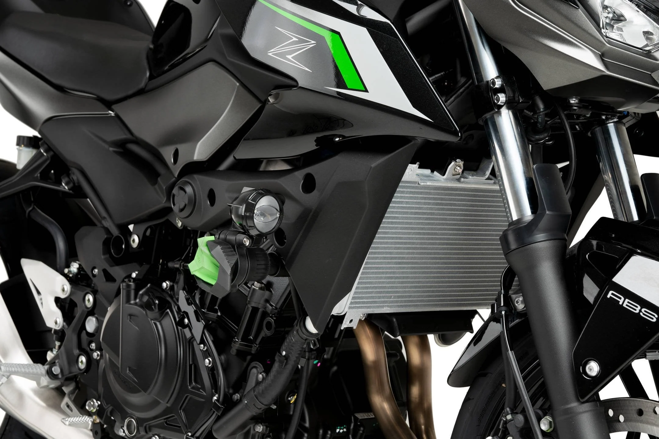 Puig R19 Frame Sliders | Black | Kawasaki Z 500 2024>Current - Image 2