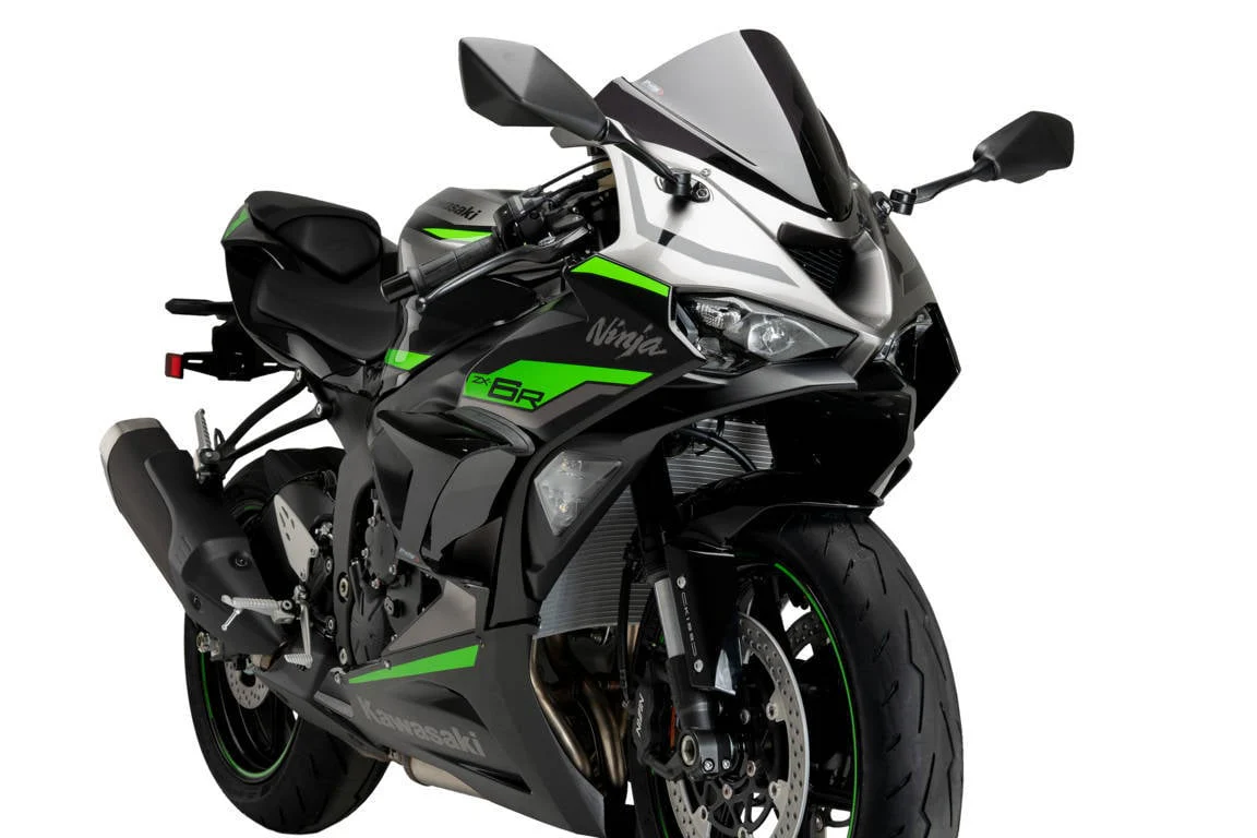 Puig Race Side Downforce Wings | Black | Kawasaki Ninja ZX-6R 2024>Current