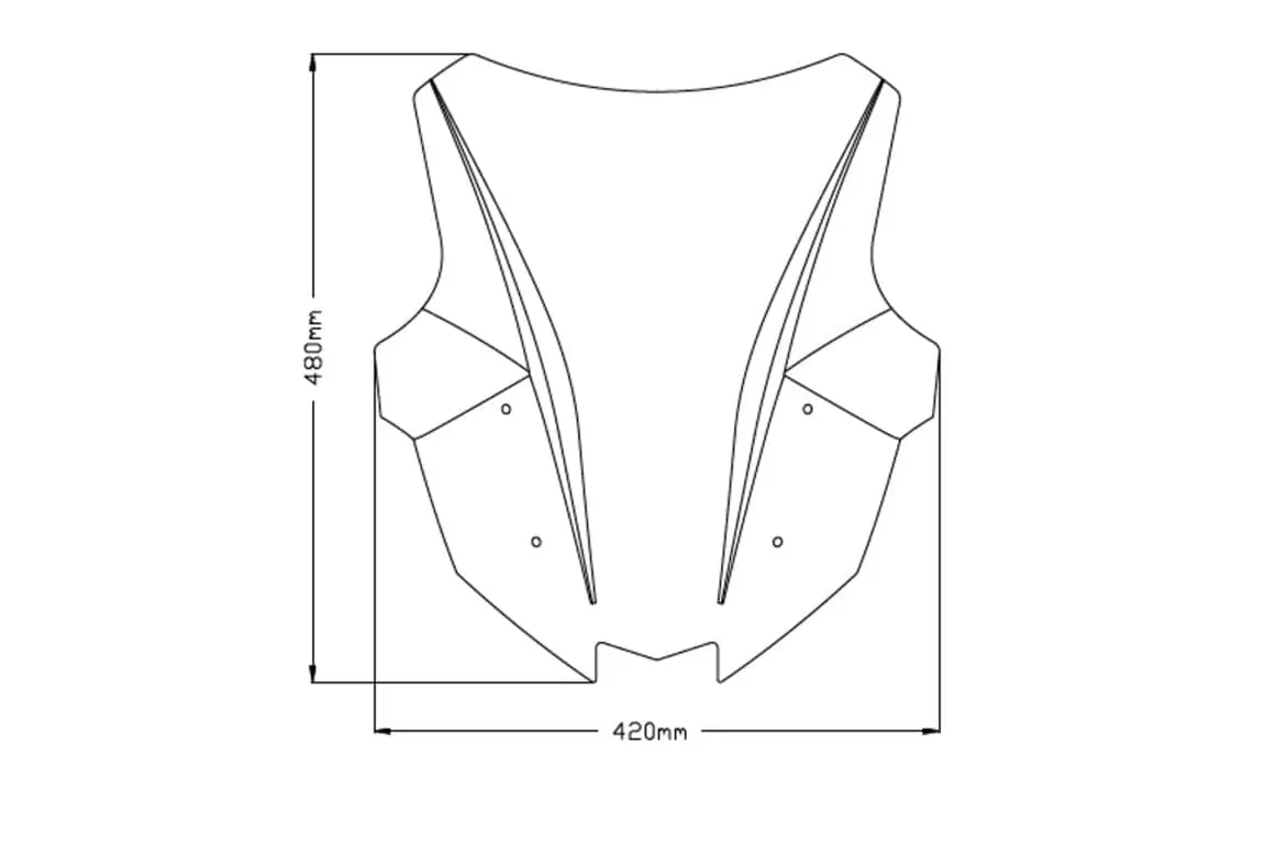 Puig Racing Screen | Clear | Kawasaki Z 1000 SX / Ninja 1000 SX - Image 2