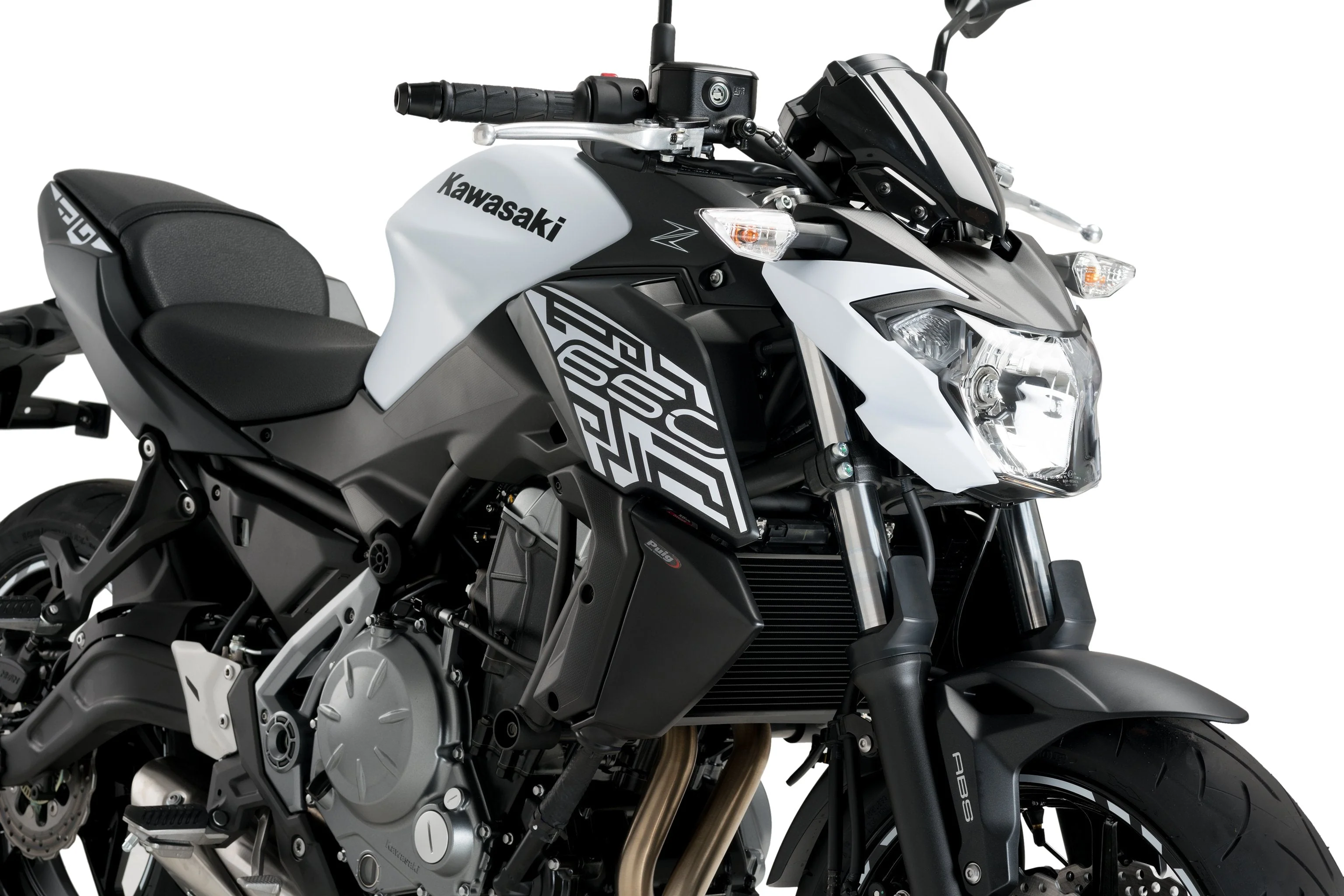 Puig Radiator Cheeks | Matte Black | Kawasaki Z650 2017>2019 - Image 3