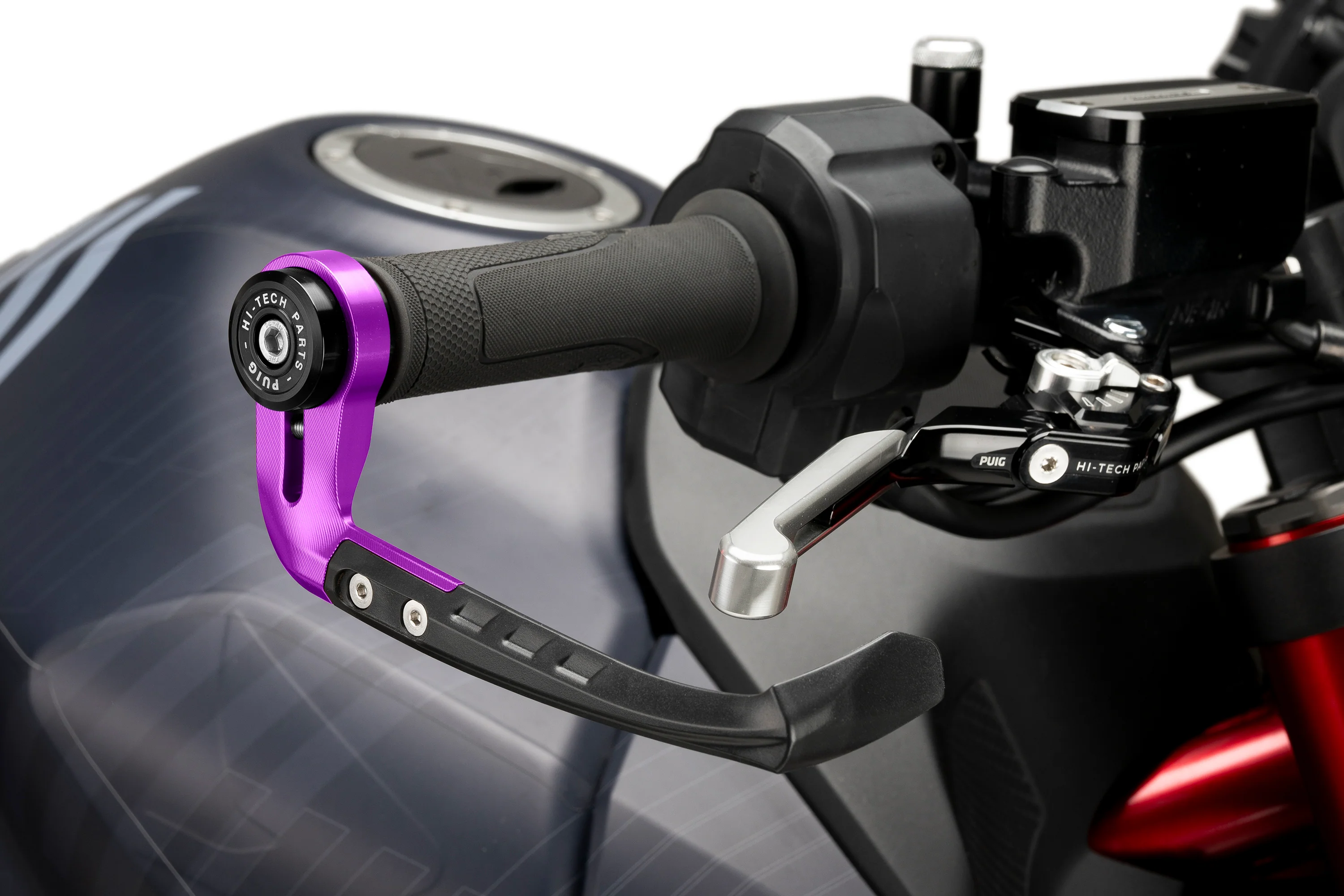 Puig Raw Brake Lever Protector | Purple - Image 2