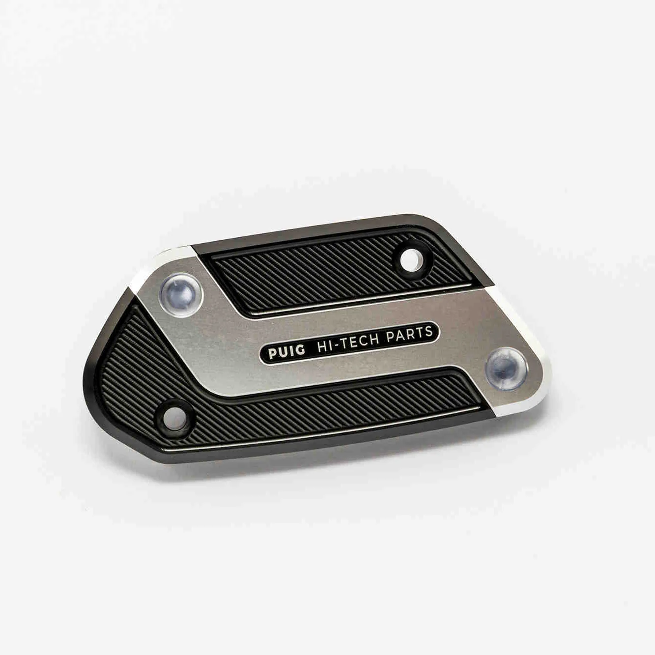 Puig Rear Clutch Fluid Reservoir Cover | Silver | Fits Various BMW Models