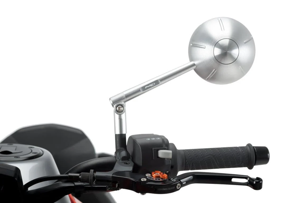 Puig Retro Mirror Left - M10 Fitment | Aluminium