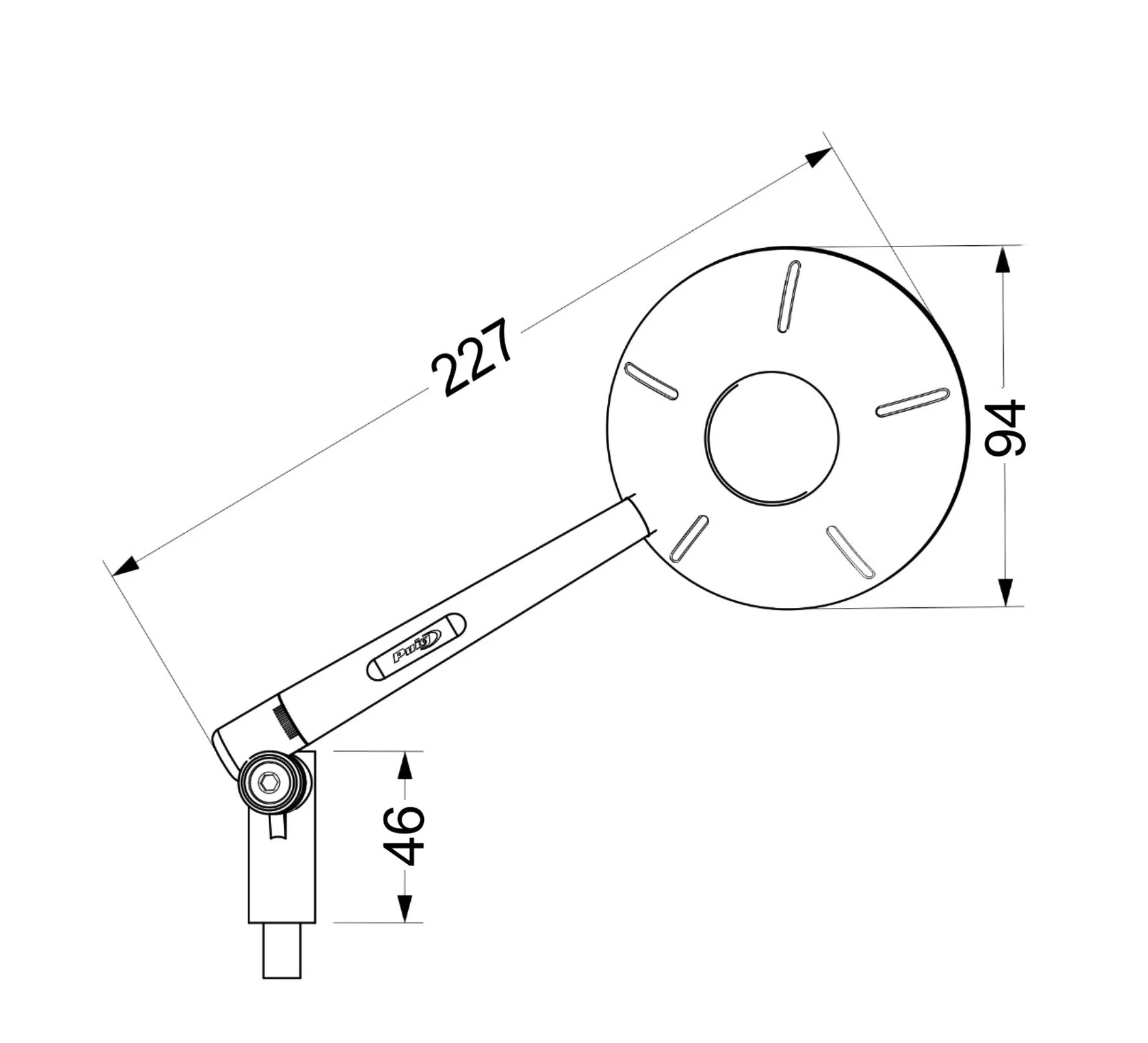 Puig Retro Mirror Right - M10 Fitment | Aluminium - Image 2