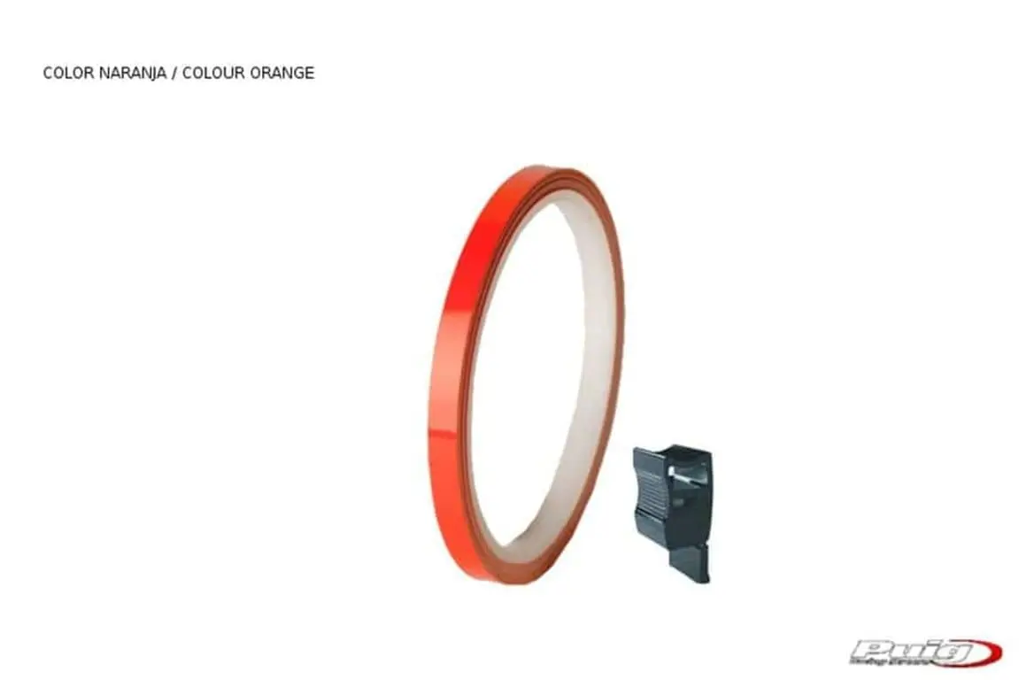 Puig Rim Tape with Applicator | Reflective Orange