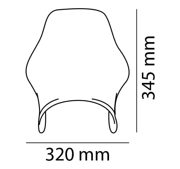 Puig Screen | Black (Opaque) | Honda CG 125 1998>2023 - Image 2