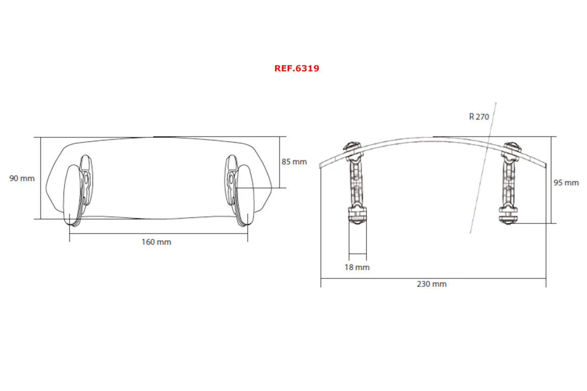 Puig Universal Clip On Screen Deflector - 230x90mm | Clear - Image 3