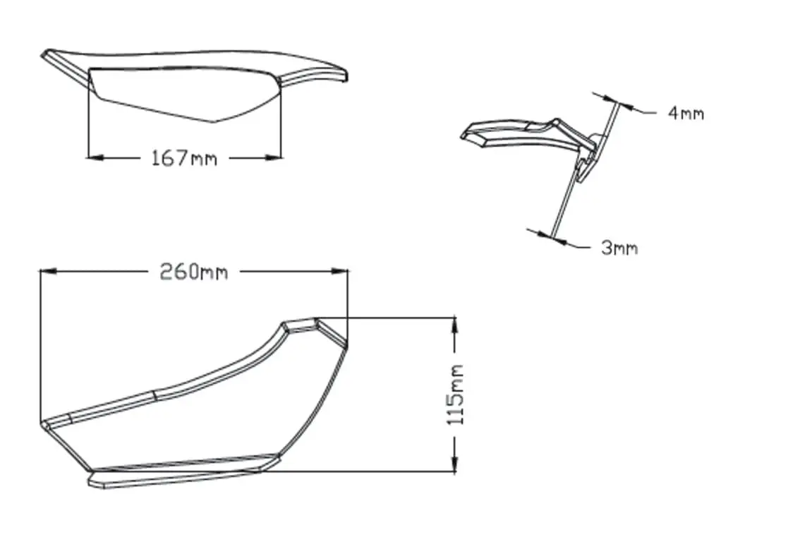Puig Side Downforce Wings | Black | Kawasaki Ninja 650 2017>2019 - Image 4