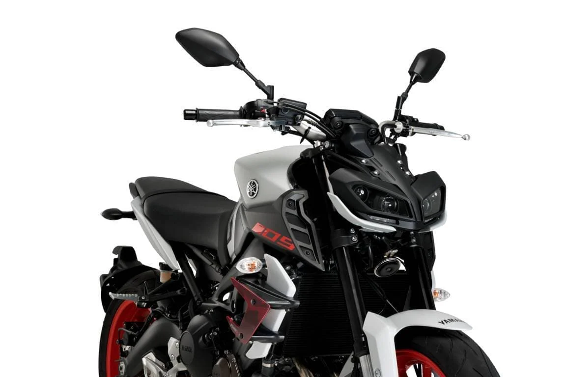Puig Side Downforce Wings | Black/Red | Yamaha MT-09 SP 2018>2020