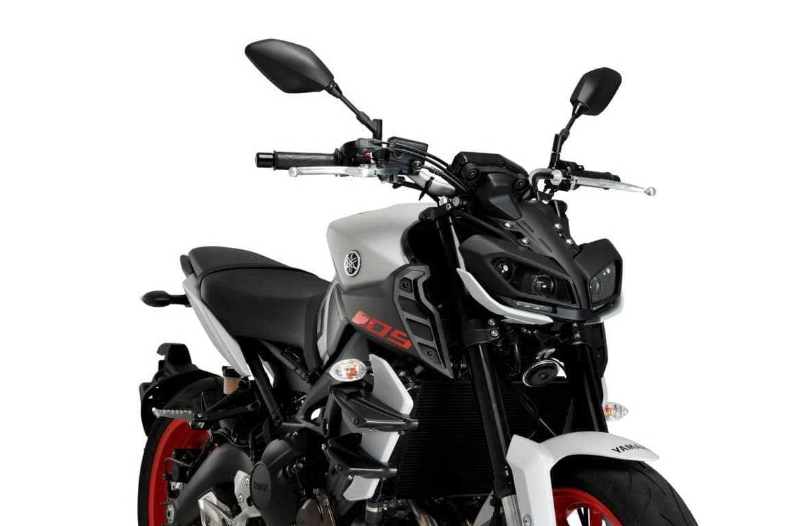 Puig Side Downforce Wings | Black/Red | Yamaha MT-09 SP 2018>2020 - Image 3