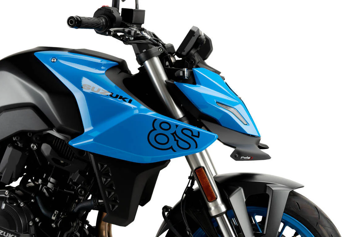 Puig Front Downforce Wings | Matte Black | Suzuki GSX-8S 2023>Current - Image 3