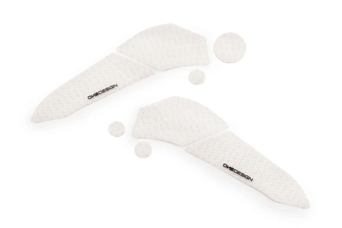 Onedesign Tank Side Grips / Protectors - Pair | Clear | Ducati Multistrada 950 2017>2021