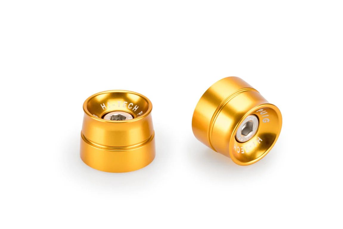 Puig Speed Bar Ends | Gold | Fits Various Kawasaki Models