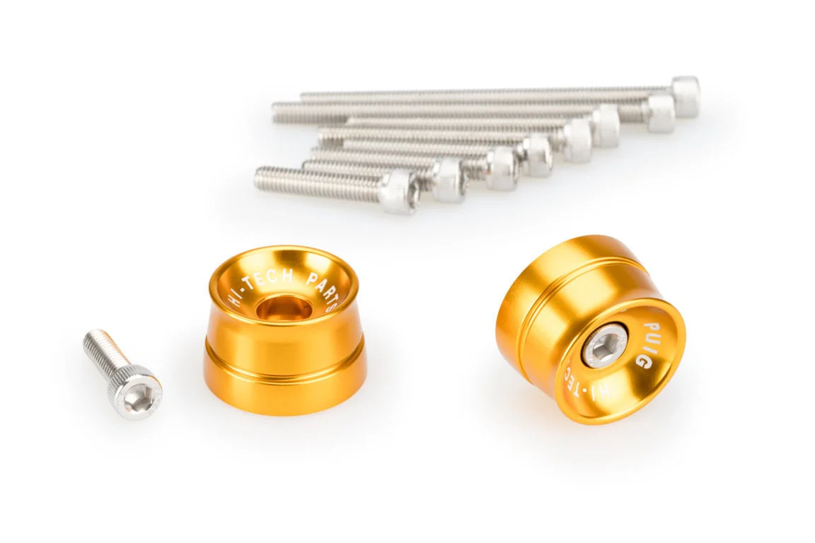 Puig Speed Bar Ends - M6 Bolt Fitment | Gold | Fits Various Models