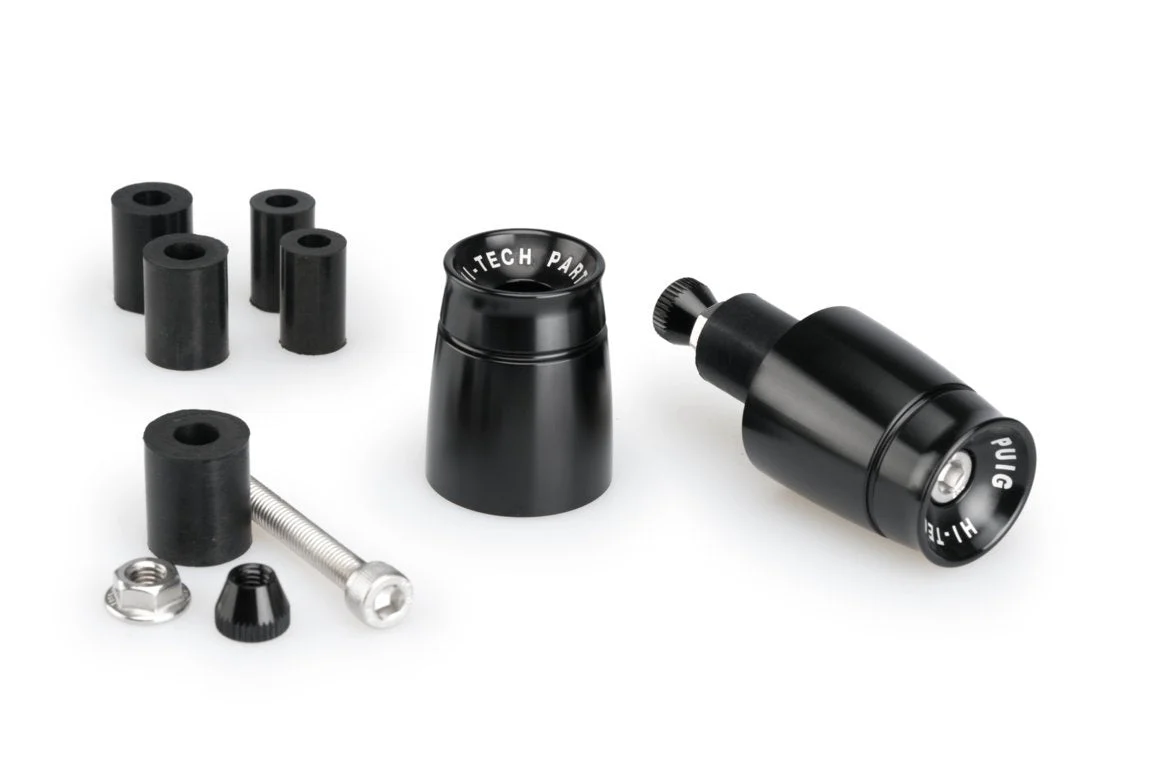 Puig Sport Universal Bar Ends - Fits Hollow Bars | Black