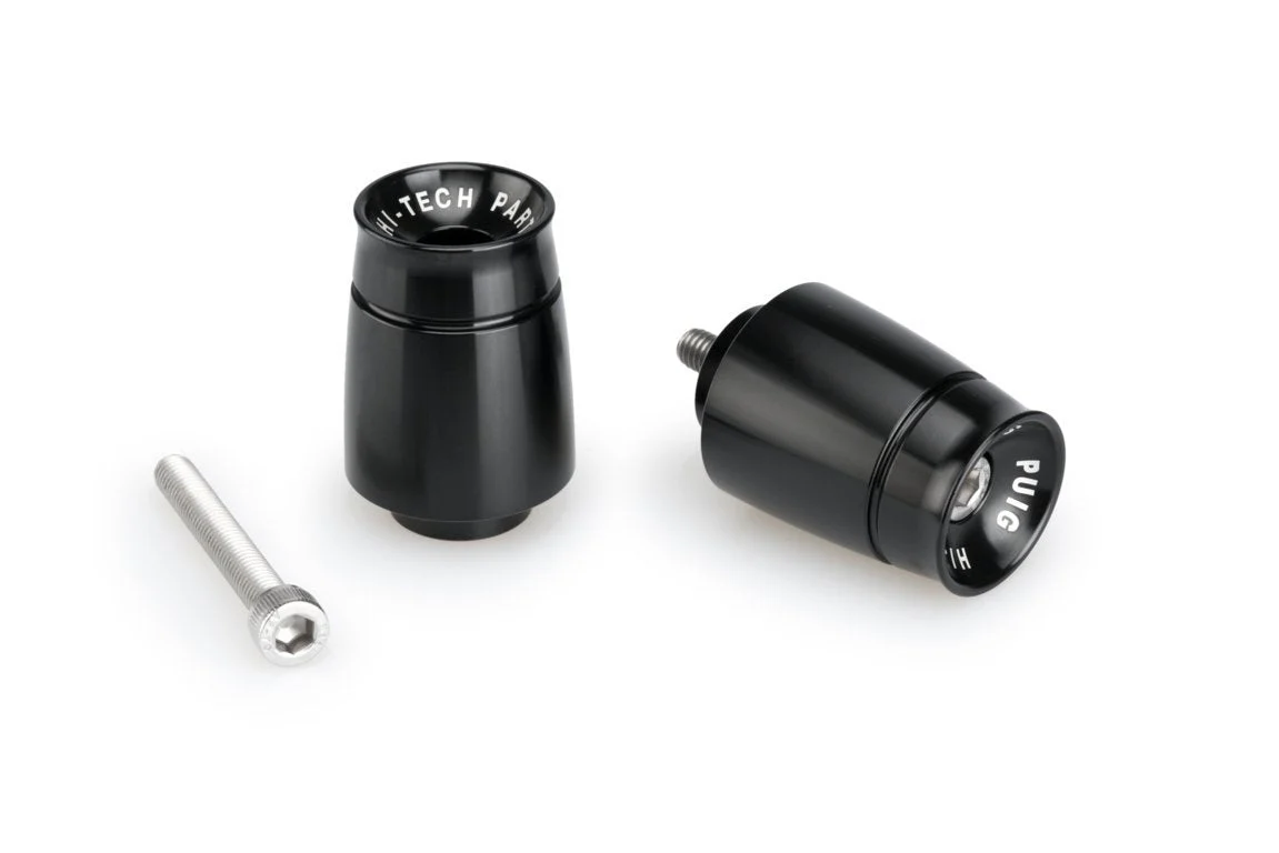 Puig Sport Bar Ends | Black | Fits Various Yamaha Models