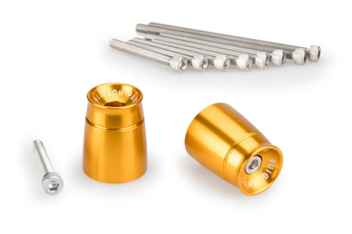 Puig Sport Bar Ends | Gold | Fits Various Suzuki Models