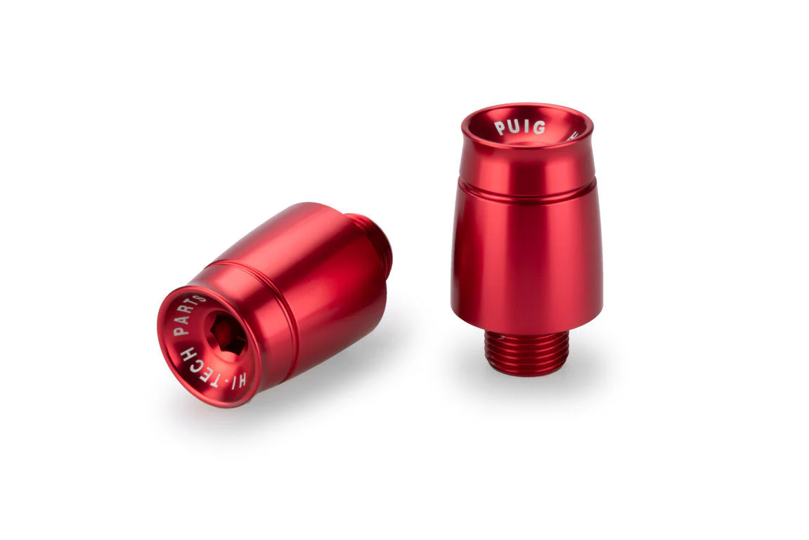 Puig Sport Bar Ends | Red | Aprilia RSV4 Factory 2021>Current