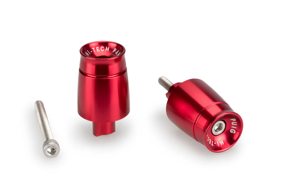 Puig Sport Bar Ends | Red | Kawasaki Z 650 2020>Current