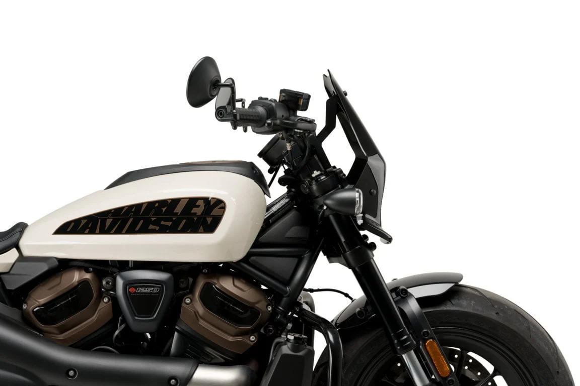 Puig Sport Screen | Black (Opaque) | Harley Davidson Sportster S (RH1250S) 2021>Current - Image 3
