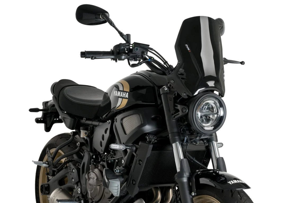 Puig Sport Screen | Black (Opaque) | Yamaha XSR700 2021>Current