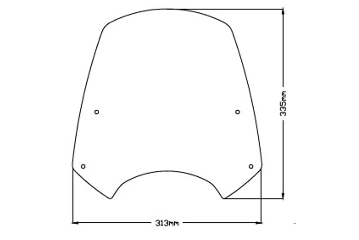 Puig Sport Screen | Clear | Indian FTR 1200 2019>2025 - Image 2