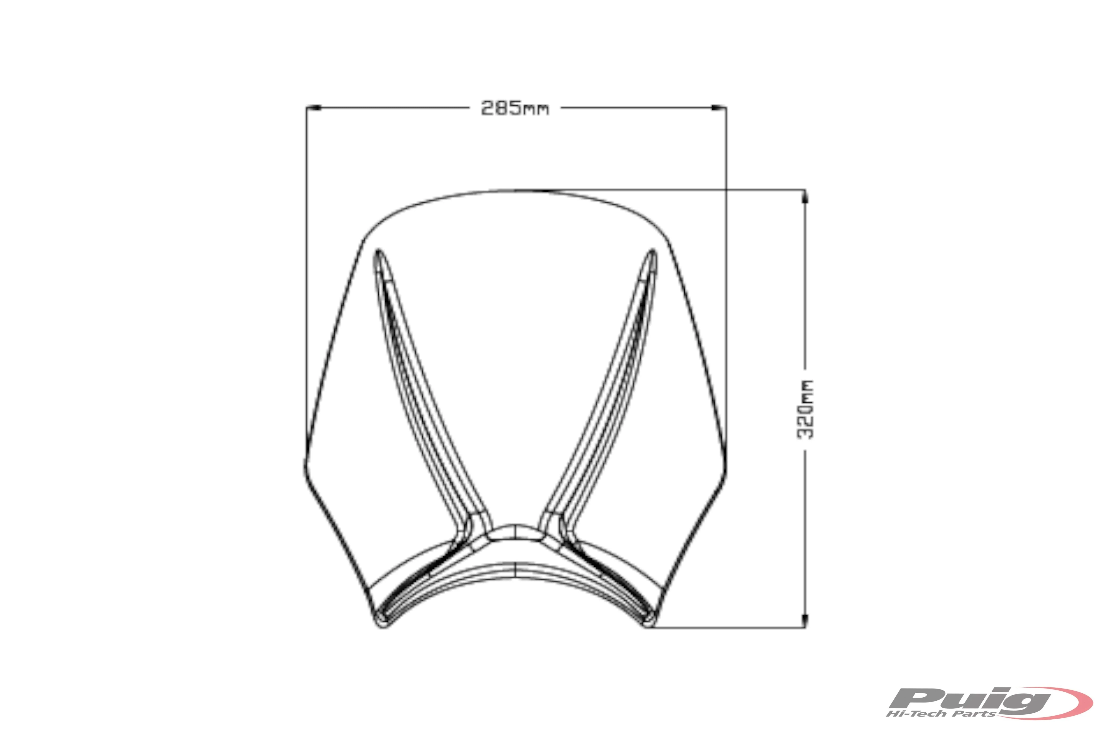 Puig Sport Screen | Light Smoke | Triumph Trident 660 2021>Current - Image 5