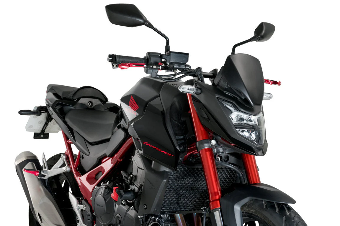 Puig Sport Screen | Matte Black (Opaque) | Honda CB750 Hornet 2023>2024