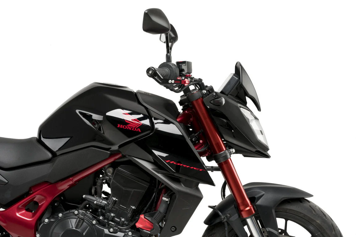 Puig Sport Screen | Matte Black (Opaque) | Honda CB750 Hornet 2023>2024 - Image 3