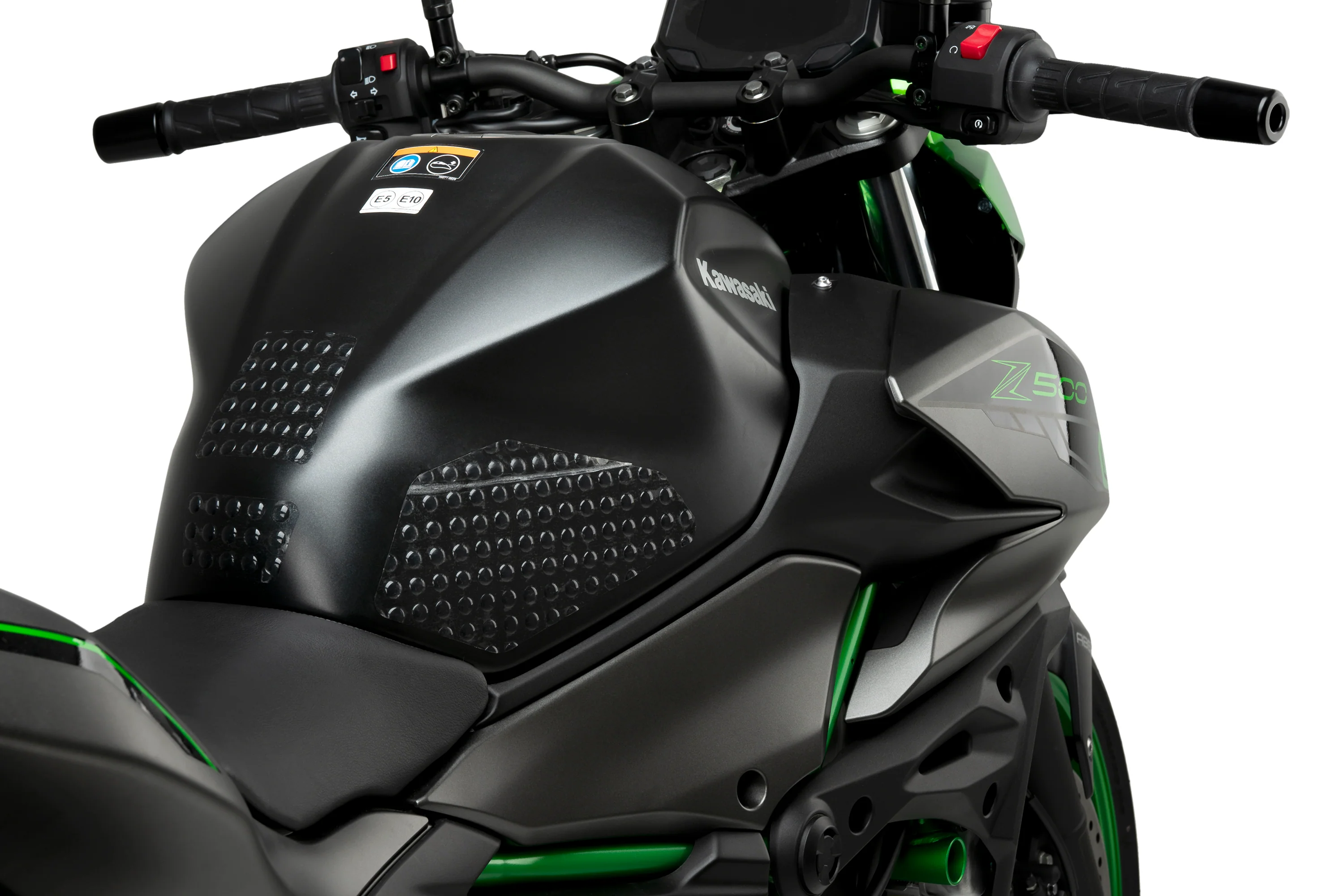 Puig Pro Tank Side Grips / Protectors - Pair | Clear | Kawasaki Ninja/Z 500 2024>Current