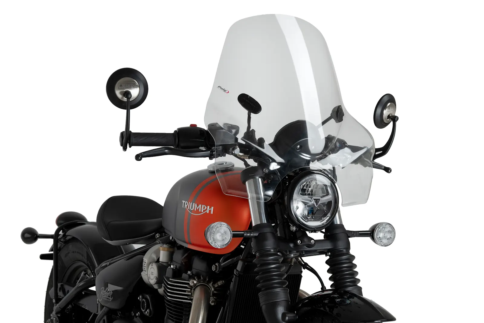 Puig Touring 1 Universal Handlebar Mounted Screen | Clear - Image 5