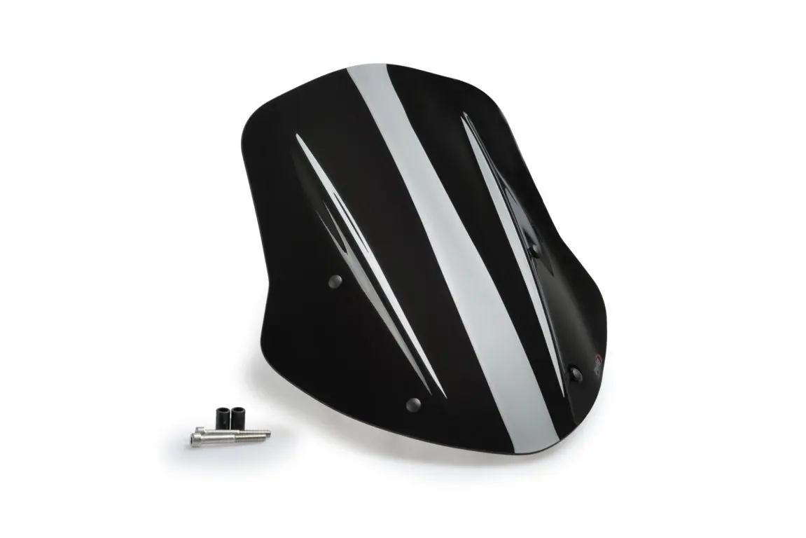 Puig Adjustable Touring Screen | Black (Opaque) | Ducati Diavel 1260 2019>Current