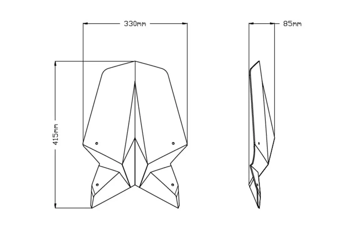 Puig Touring Screen | Black (Opaque) | KTM 1290 Super Duke R 2020>Current