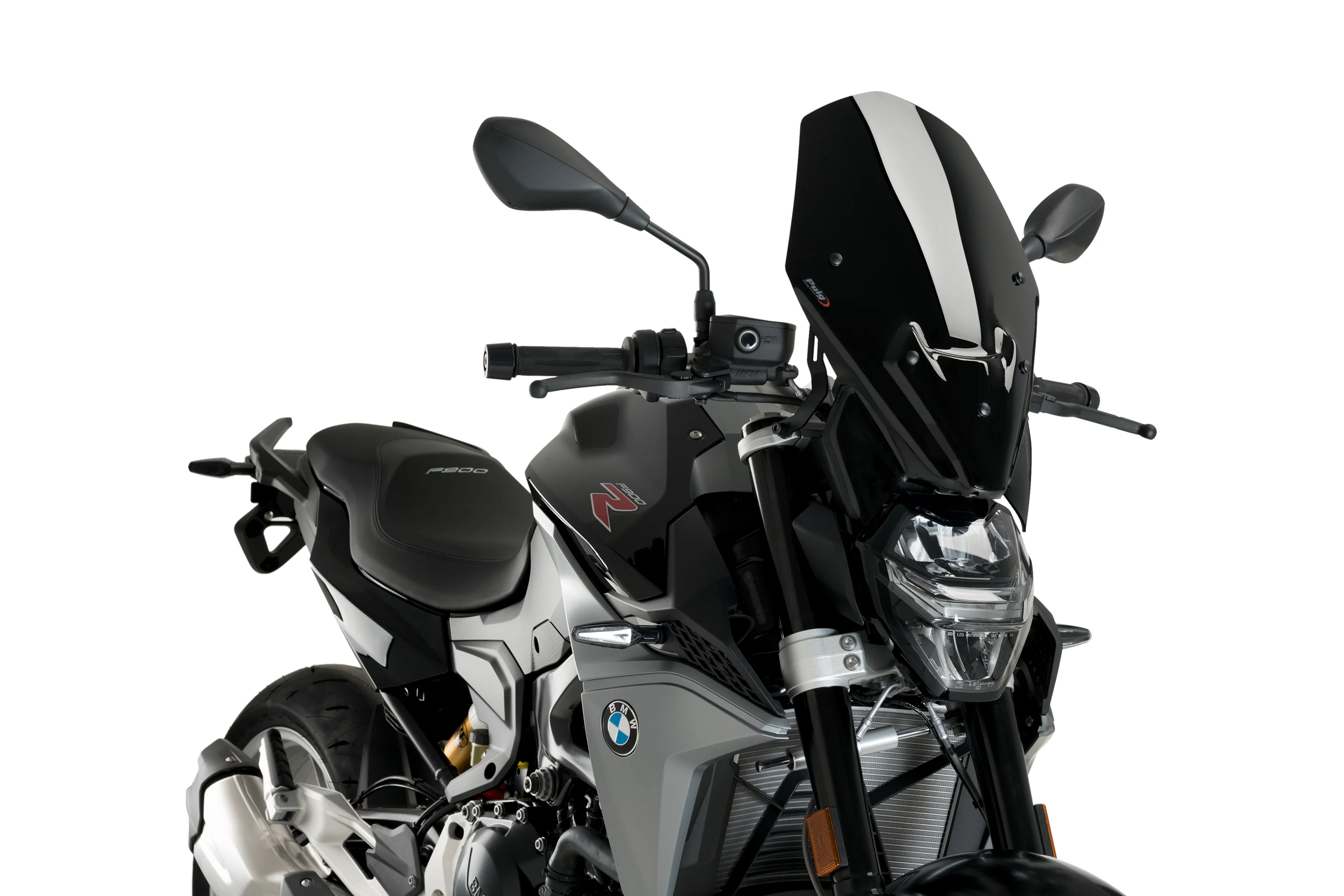 Puig Touring Screen | Black (Opaque) | BMW F900R (Bikes without BMW screen support) 2020>Current