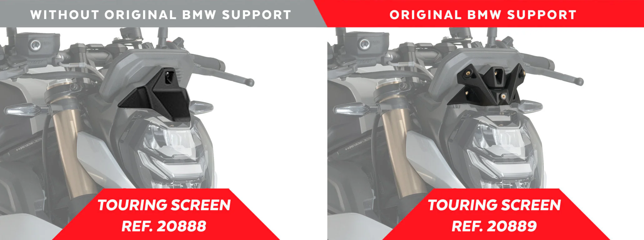 Puig Touring Screen | Black (Opaque) | BMW S 1000 R (incl. M) 2021>2024 - Image 2