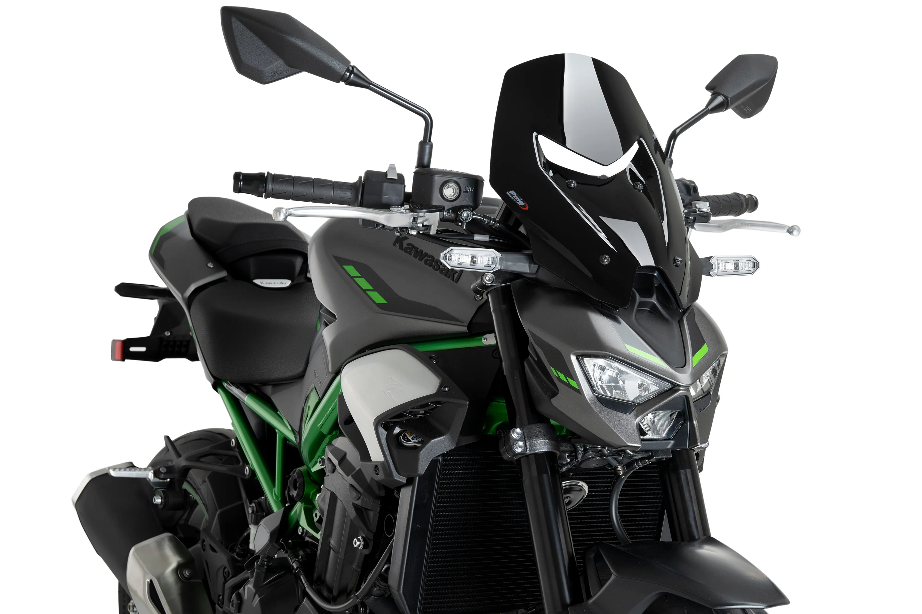Puig Touring Screen | Black (Opaque) | Kawasaki Z 900 2025>Current