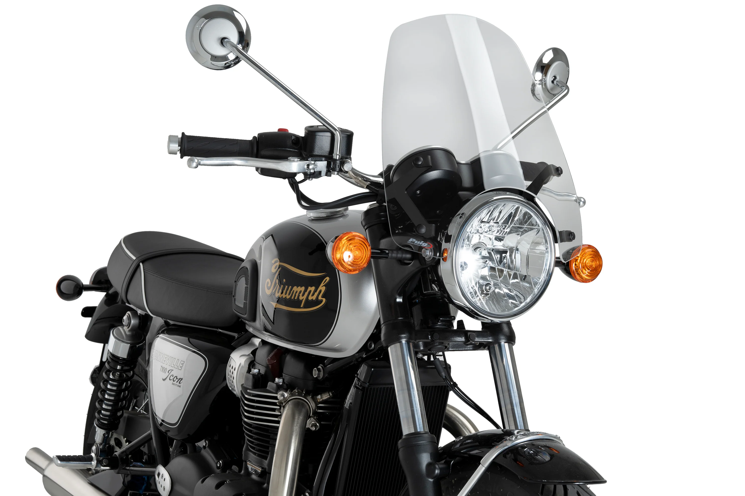 Puig Touring Screen | Clear | Triumph Bonneville T100/T120
