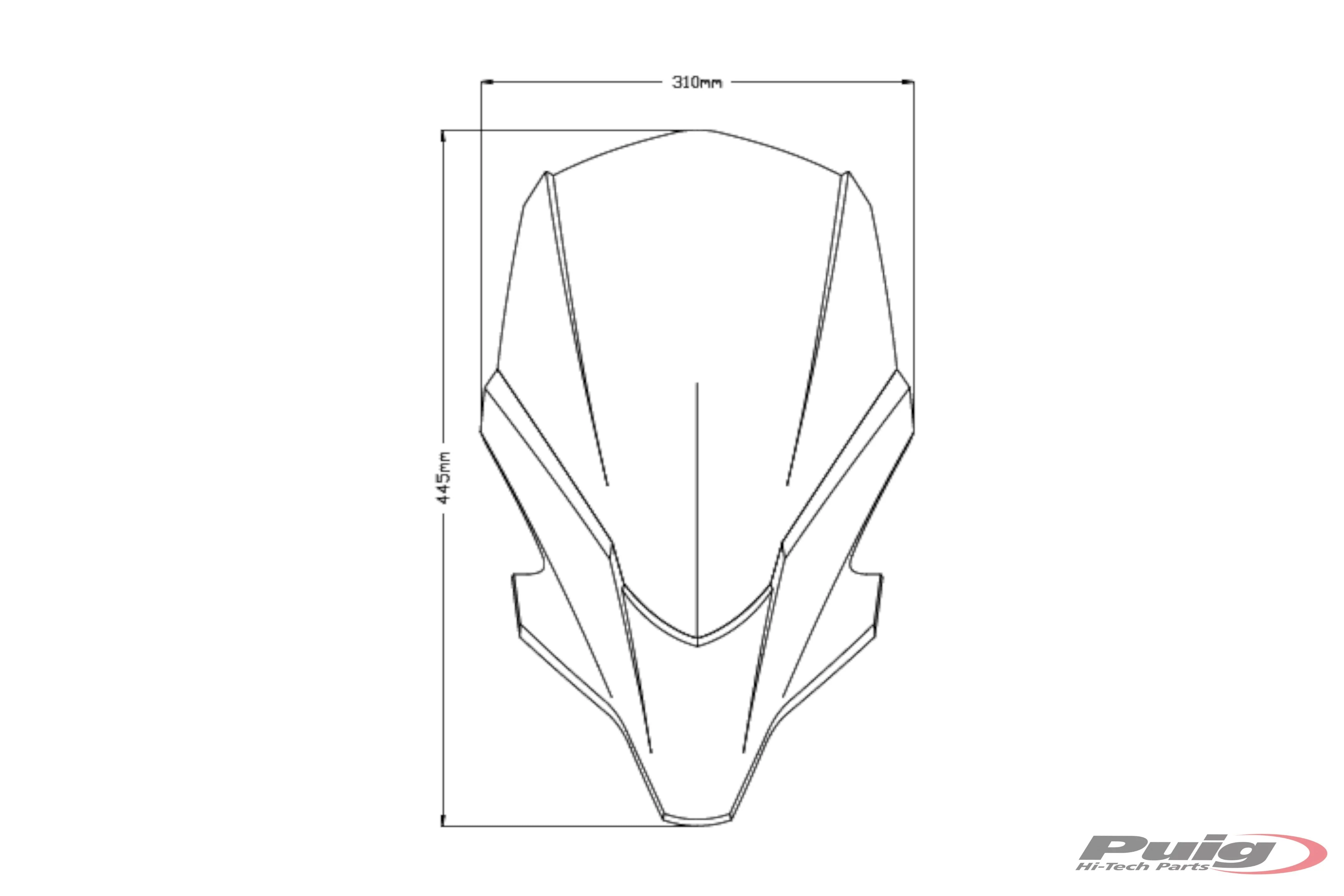 Puig Touring Screen | Clear | Yamaha MT-07 2021>2024 - Image 2