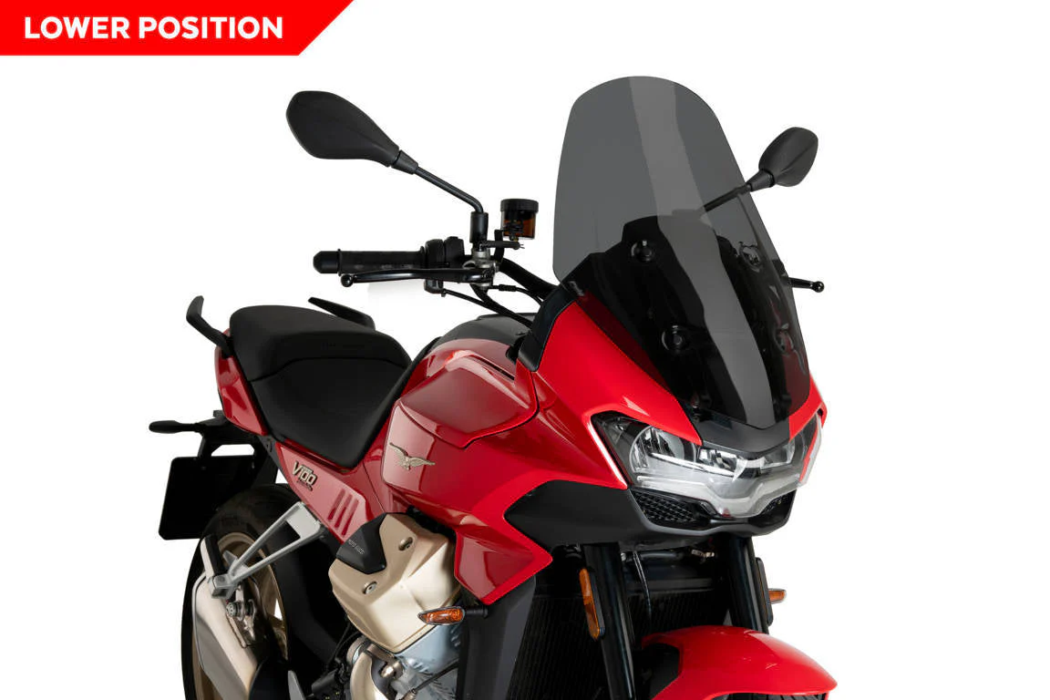 Puig Touring Screen | Dark Smoke | Moto Guzzi V100 Mandello / Stelvio (Non Radar) - Image 2