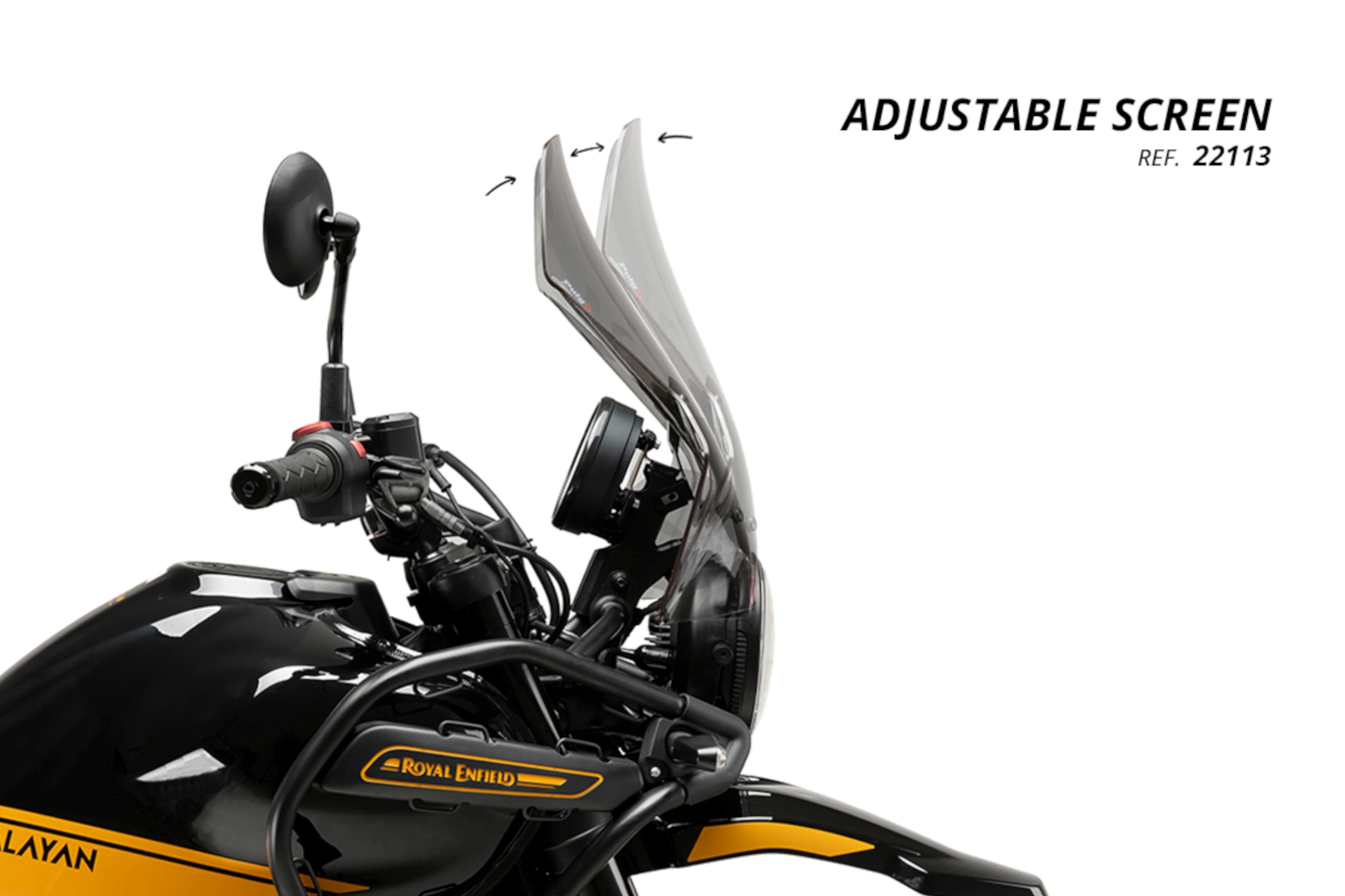 Puig Adjustable Touring Screen | Dark Smoke | Royal Enfield Himalayan 450 2024>Current - Image 2