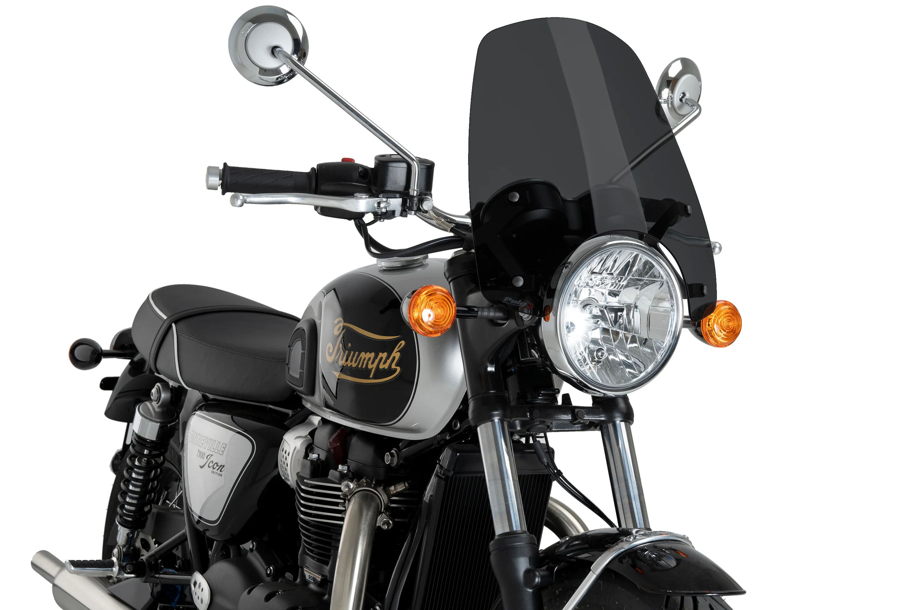Puig Touring Screen | Dark Smoke | Triumph Bonneville T100/T120