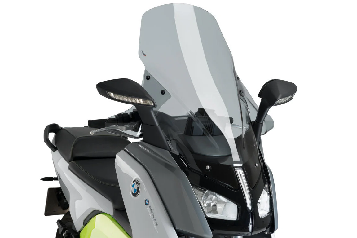 Puig Touring Screen inc. Hand Deflectors | Light Smoke | BMW C Evolution 2014>2020 - Image 2
