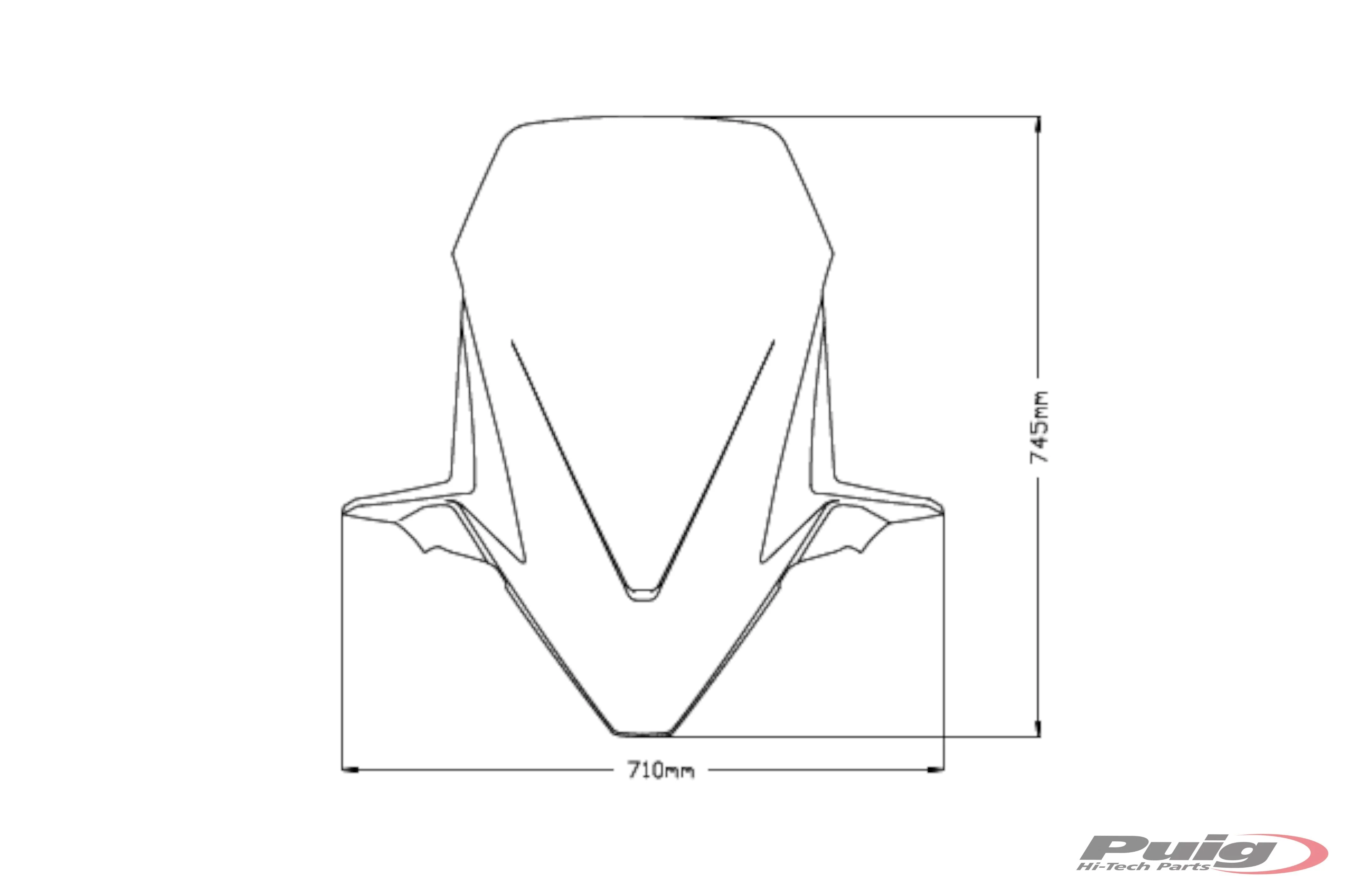 Puig Touring Screen | Light Smoke | Honda Forza 750 2021>2024 - Image 5