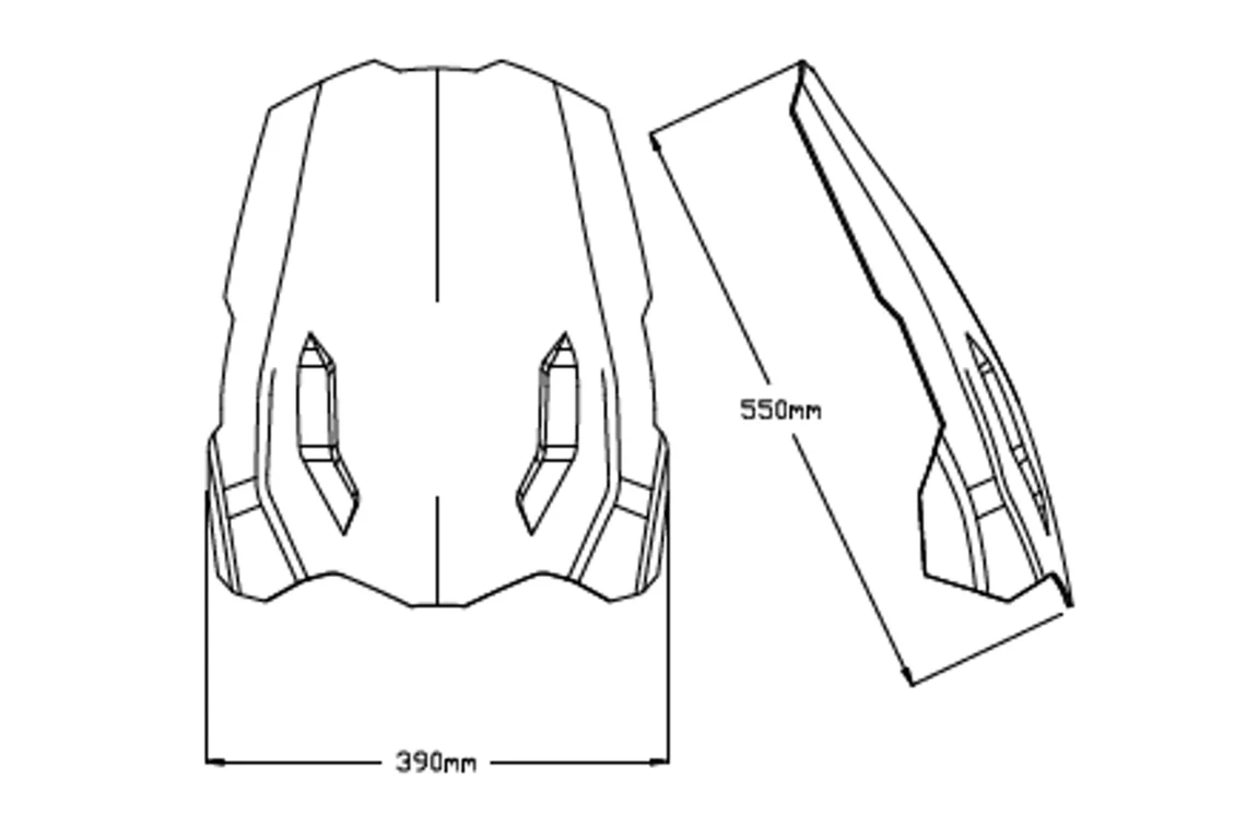 Puig Touring Screen | Light Smoke | Triumph Tiger Sport 850 2020>2024 - Image 5
