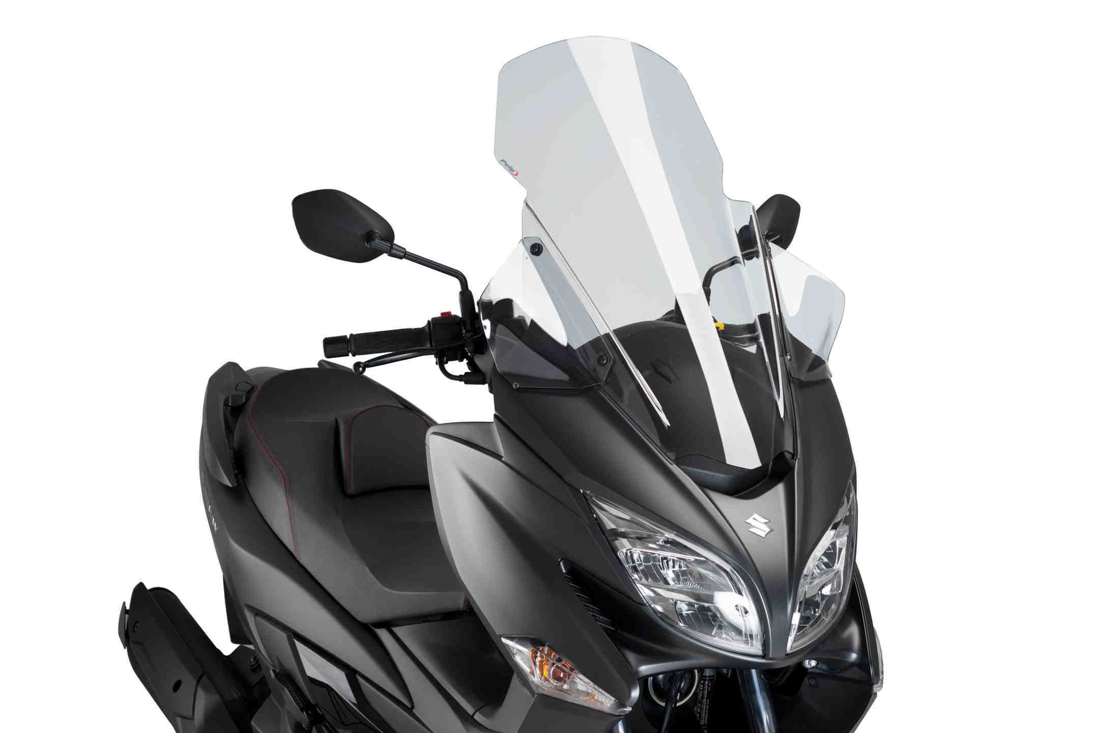 Puig Touring Screen w/ Removable Handguards | Clear | Suzuki Burgman 400 2017>Current - Image 3